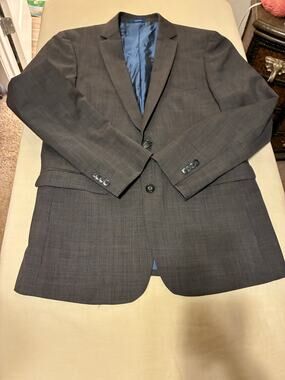 Vince Camuto Slim Fit Blazer Mens Gray Sport Coat 2 Button  slim fit 40 R